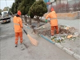 تلاش شبانه روزی حوزه معاونت خدمات شهری شهرداری بومهن
