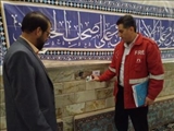 بازدید کارشناسان آتش نشانی از مساجد برگزار کننده مراسم اعتکاف در بخش صفادشت