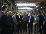 حضور وزیر صنعت، معدن و تجارت در شهرک‌ صنعتی شمس آباد