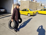 آغاز توزیع لاستیک دولتی به ناوگان حمل و نقل عمومی قرچک