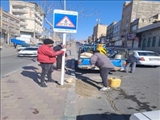 نصب و تعویض ۳۰۰ تابلوی ترافیكی در معابر اصلی شهرقدس