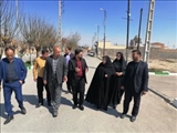 بازدید بخشدار مرکزی ورامین از روستای حسین‌آباد دفتری