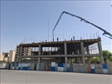 بتن‌ریزی سقف دوم پروژه مجتمع تجاری ورزشی شهرداری صالحیه