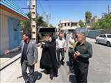 بخشدار مرکزی ورامین امروز به ریحان آباد رفت