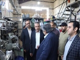 بازدید فرماندار شهرستان قرچک از شرکت تولیدی جوراب‌بافی