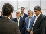 حضور محمدرضا عارف، معاون اول رئیس‌جمهور با همراهی محمد صادق معتمدیان، استاندار تهران، در منطقه بین‌المللی نوآوری ایران
