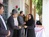 تجلیل از دانش‌آموزان دختر مدرسه فاطمه عرب در شهرستان قرچک