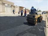 اجرای عملیات آسفالت در  روستای قشلاق قلعه‌نو املاک بخش مرکزی شهرستان پاکدشت