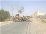 بهسازی خیابان ملاصدرا روستای دهک بخش صفادشت