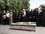 مراسم تشییع پیکرهای شهدا مدافع وطن در ورامین برگزار شد