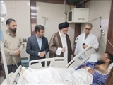 عیادت مسئولین شهرستان ری از مجروحین حمله جنایتکارانه رژیم صهیونیستی به سپاه حضرت سیدالشهداء «ع»