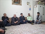 حضور فرماندار ملارد در منزل شهید میثم یونسی