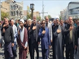 برگزاری مراسم عزاداری و پیاده‌روی جاماندگان اربعین حسینی در رباط‌کریم با حضور مسئولان و مردم