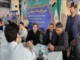 میز ارتباط مردمی همزمان با سیزدهمین سفر شهرستانی در شهرقدس برگزار شد