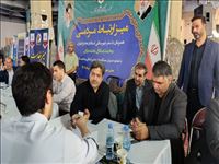 میز ارتباط مردمی همزمان با سیزدهمین سفر شهرستانی در شهرقدس برگزار شد