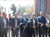 آیین غبارروبی و عطر افشانی مزار شهدای گمنام به مناسبت اولین روز هفته دولت