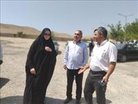 بازدید بخشدار مرکزی پردیس از روند احداث نمازخانه خیرساز آرامستان روستای باغکمش