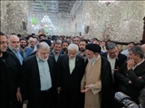 معاون اول رئیس‌جمهور و استاندار تهران در مراسم شب شهادت امام حسن عسکری(ع) به زیارت آستان حضرت عبدالعظیم حسنی(ع) مشرف شدند