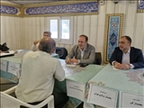 برپایی میز خدمت نماز جمعه با حضور فرماندار تهران