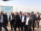 بازدید وزیر نیرو از پروژه خط فاضلاب و پکیج تصفیه خانه اضطراری شهرک سبحان در شهرستان قرچک