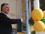نواختن زنگ آغاز سال تحصیلی جدید در مدرسه علی ابن ابی طالب باقرشهر
