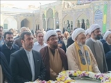برگزاری آئین اهدای گل به ضریح مطهر حضرت شاه عبدالعظیم الحسنی «ع» در شهرری