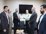 دیدار فرماندار قدس و هیأت همراه با فرمانده انتظامی