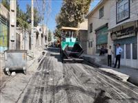 آغاز عملیات روکش آسفالت و بهسازی معابر بافت فرسوده شهری