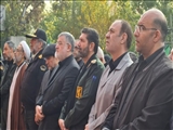 حضور استاندار تهران در مراسم تشییع پیکر ۱۰۰ شهید گمنام دفاع مقدس