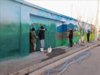 پاكسازی آلودگی‌های بصری و رنگ‌آمیزی ۱۳۰۰۰ مترمربع از دیوارهای شهرقدس در ۹ ماهه امسال