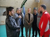 بازدید فرماندار بهارستان از مراکز اسکان اضطراری شهرستان