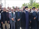 آیین تشییع باشکوه شهدای مدافع وطن «محمد مرادی» و «حسین فریاد» در شهرستان بهارستان