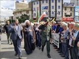 رزمایش و تجمع بزرگ «جان فدا برای ایران امام رضایی» در شهرستان قدس برگزار شد
