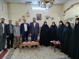 تجلیل از خانواده شهدای والامقام سلجوقی و رضایی توسط فرماندار قدس و مدیرکل بنیاد شهید استان تهران
