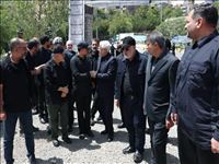 بازدید معاون اول رئیس‌جمهور با همراهی استاندار تهران از مراکز اسکان و درمان زائران مراسم وداع و بدرقه رهبر شهید