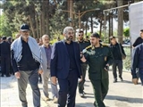بازدید فرماندار و فرمانده سپاه از مرکز اسکان زائران در دانشگاه آزاد قدس