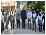 بازدید فرماندار و سرپرست شبکه بهداشت و درمان قدس از محل اسکان زائران مراسم وداع و تشییع رهبر انقلاب