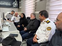 پایش برخط ترافیک مراسم تشییع قائد شهید امت با حضور استاندار تهران در مرکز پلیس راهور/ تأکید معتمدیان بر تسهیل تردد زائران و مدیریت روان مسیرهای پایتخت
