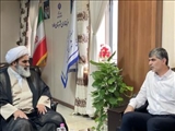 دیدار امام جمعه ملارد و جمعی از روحانیون با فرماندار به مناسبت هفته دولت