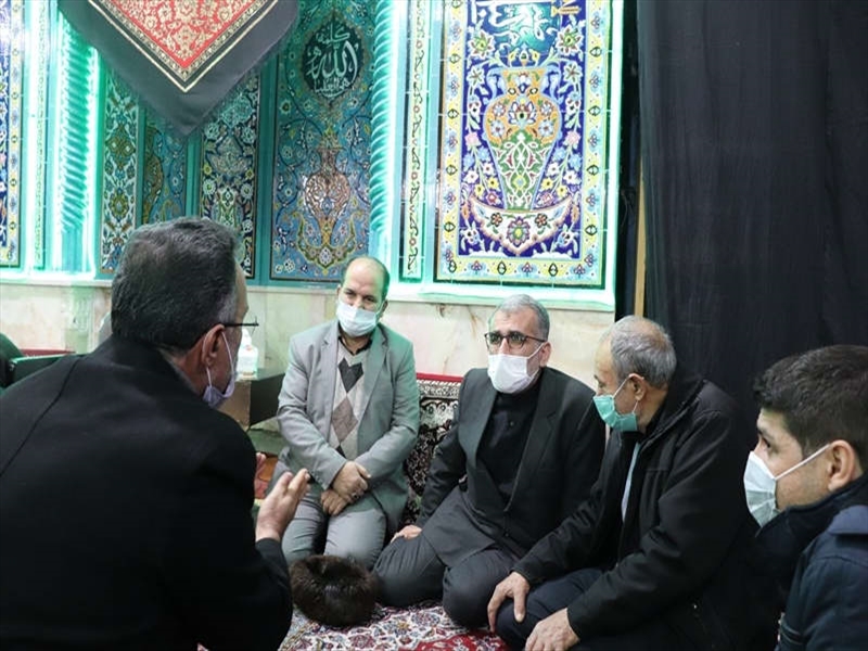شرکت در مراسم عزاداری شهادت حضرت