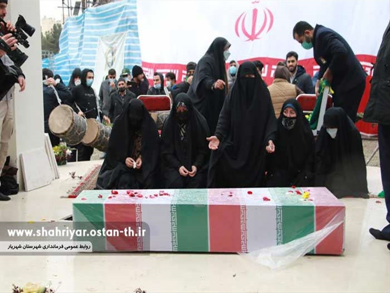 پیکر شهید گمنام دفاع مقدس در شهریار
