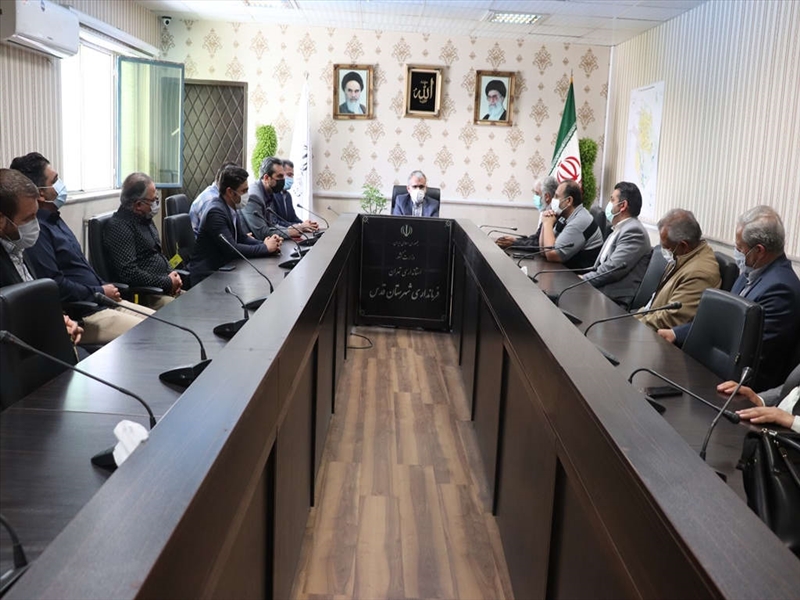 نشست فرماندار شهرستان قدس با اعضای