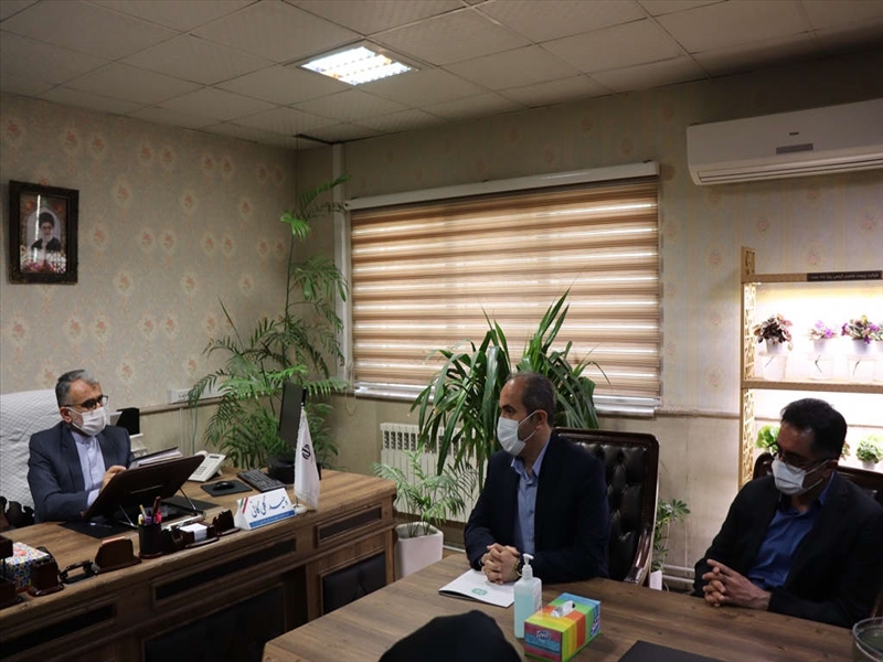 دیدار رئیس و کارکنان اداره امور