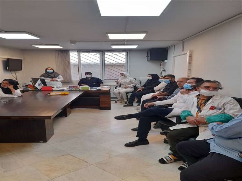 کارگاه اطفاء حریق در درمانگاه شهید