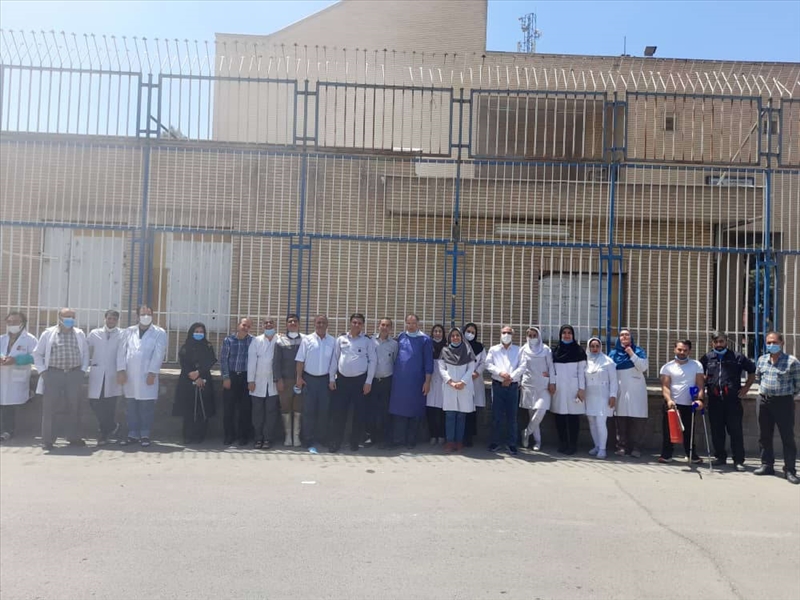 کارگاه اطفاء حریق در درمانگاه شهید