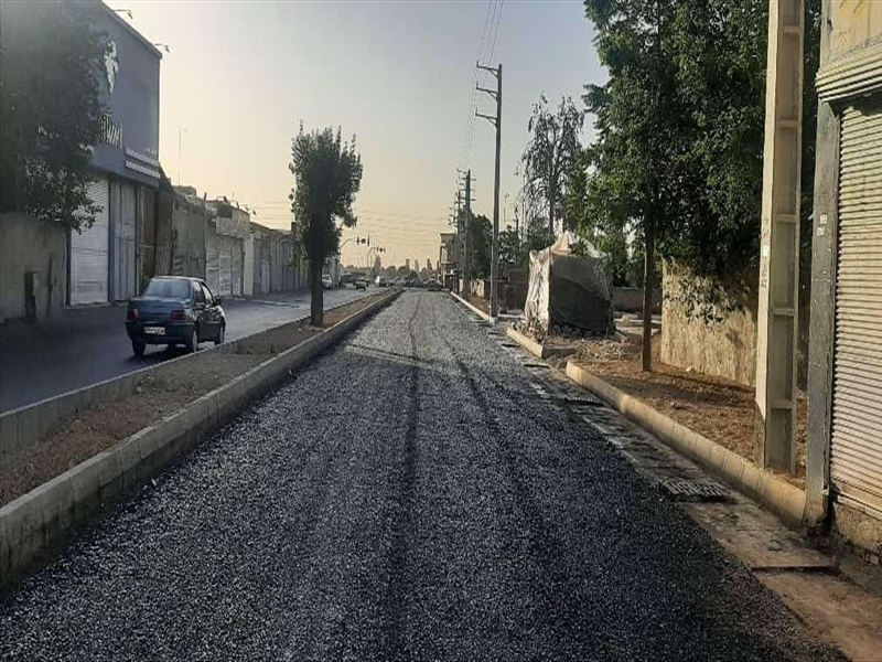 آغاز عملیات آسفالت ریزی و ساماندهی