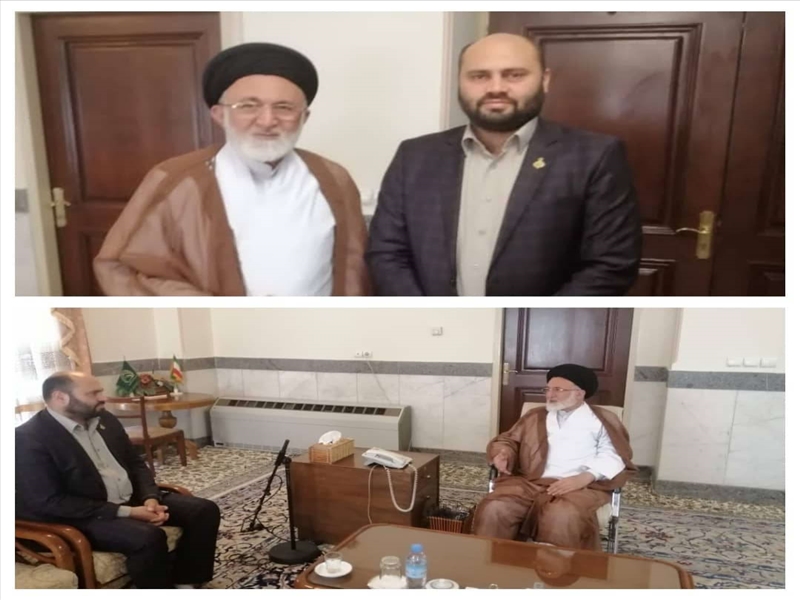 دیدار شهردار باقرشهر با تولیت آستان