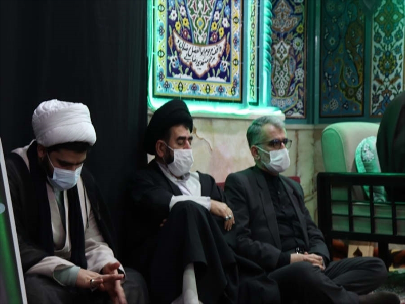 شرکت در مراسم عزاداری شهادت حضرت
