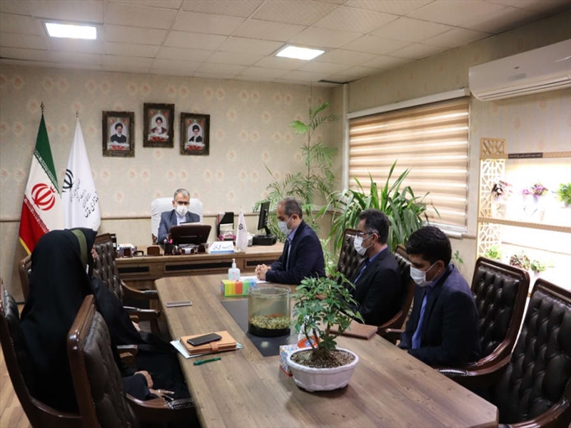 دیدار رئیس و کارکنان اداره امور
