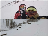 نجات اسکی باز از ارتفاعات دورود 